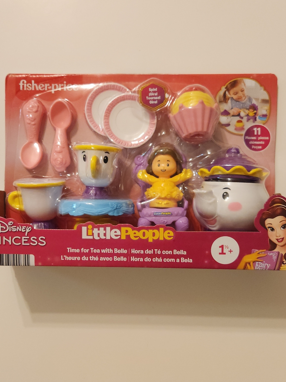 Disney Princess Little People Time for Tea with Belle Mrs. Potts Chips Teacup
